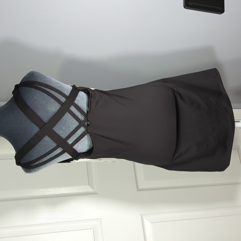 Nicole Miller Sport Black & White Athletic Dress With Shelf Bra - Picture 4 of 13